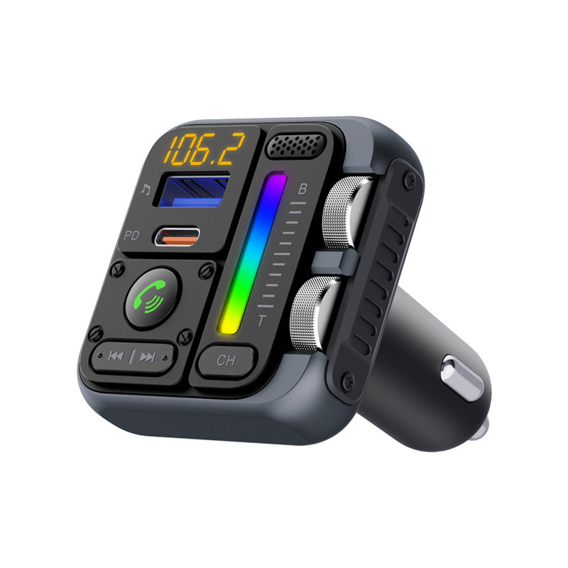 MT01車載mp3 bluetoothハンズフリーfm送信機PD30W急速充電車充電hifi音楽車再生放送|undefined