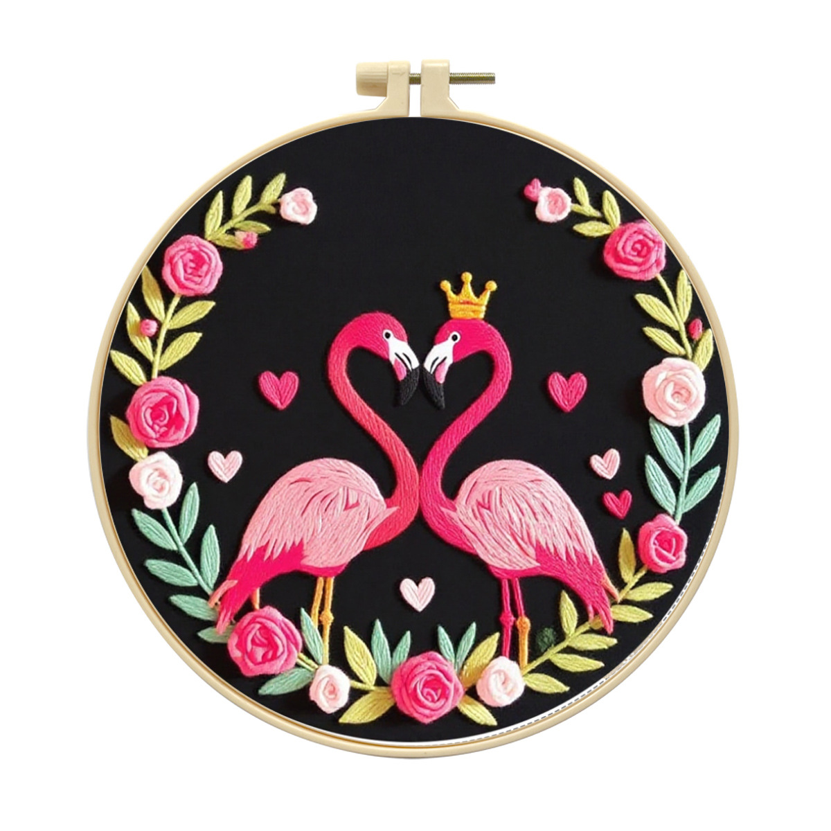 SHEIN venta caliente diy bordado a mano con marco bordado flamenco simple no bordado completo decoración del hogar