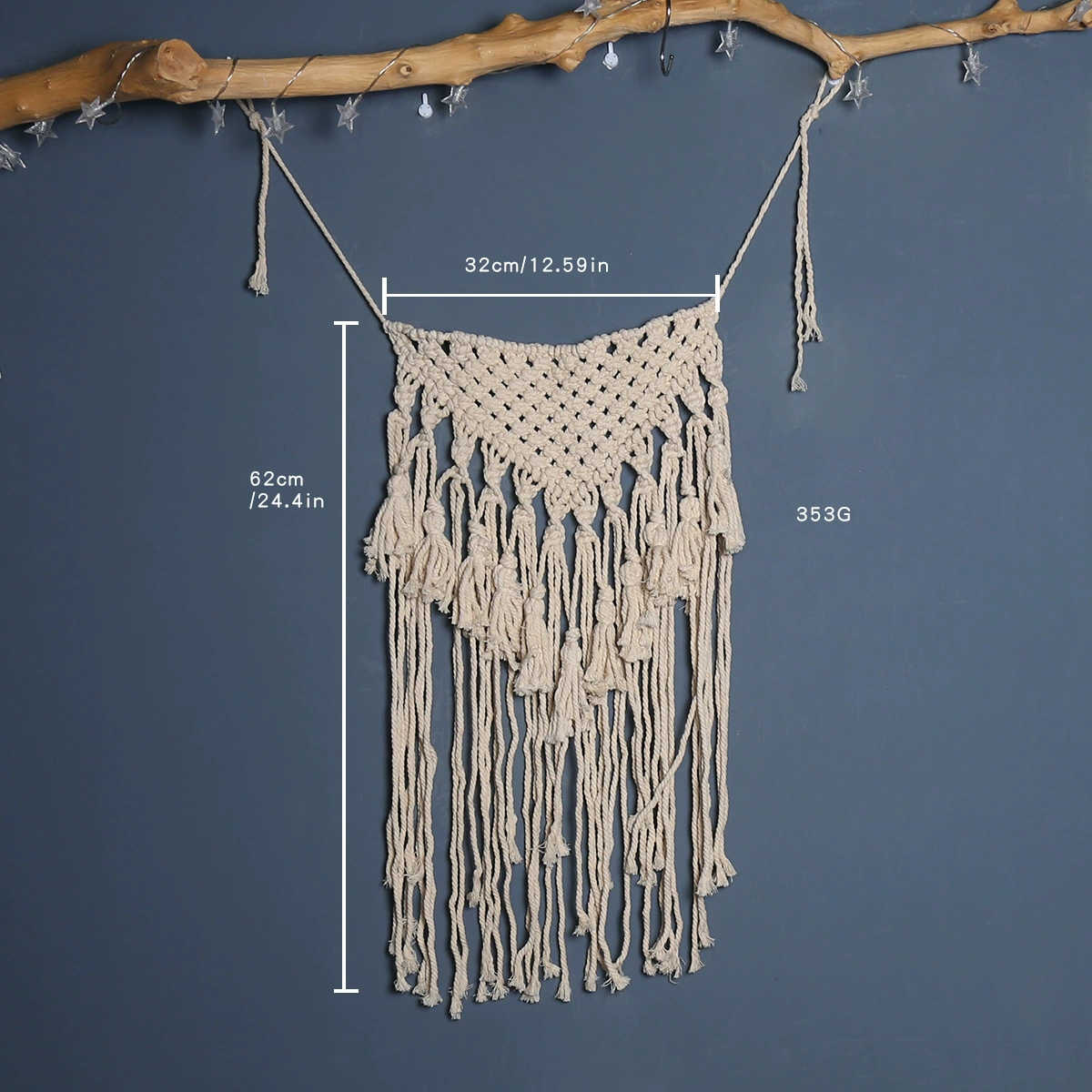 Плетёная настенная гобелен, DIY, бохо стиль
