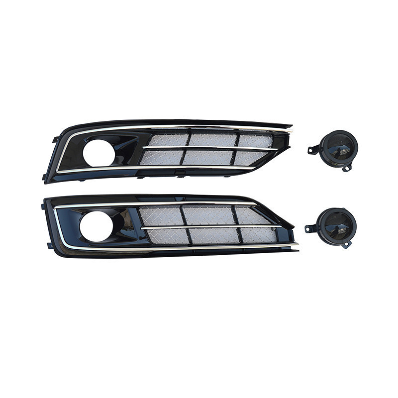 Suitable for Audi A8 W12 fog lamp frame 2014-2017A8 modified high-end front bar air intake grille fog lamp cover