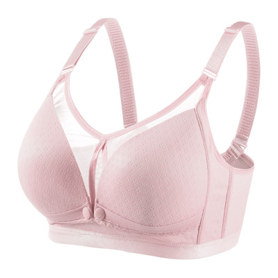 新款哺乳文胸无钢圈聚拢棉质喂奶孕妇内衣怀孕期棉质舒适胸罩薄款