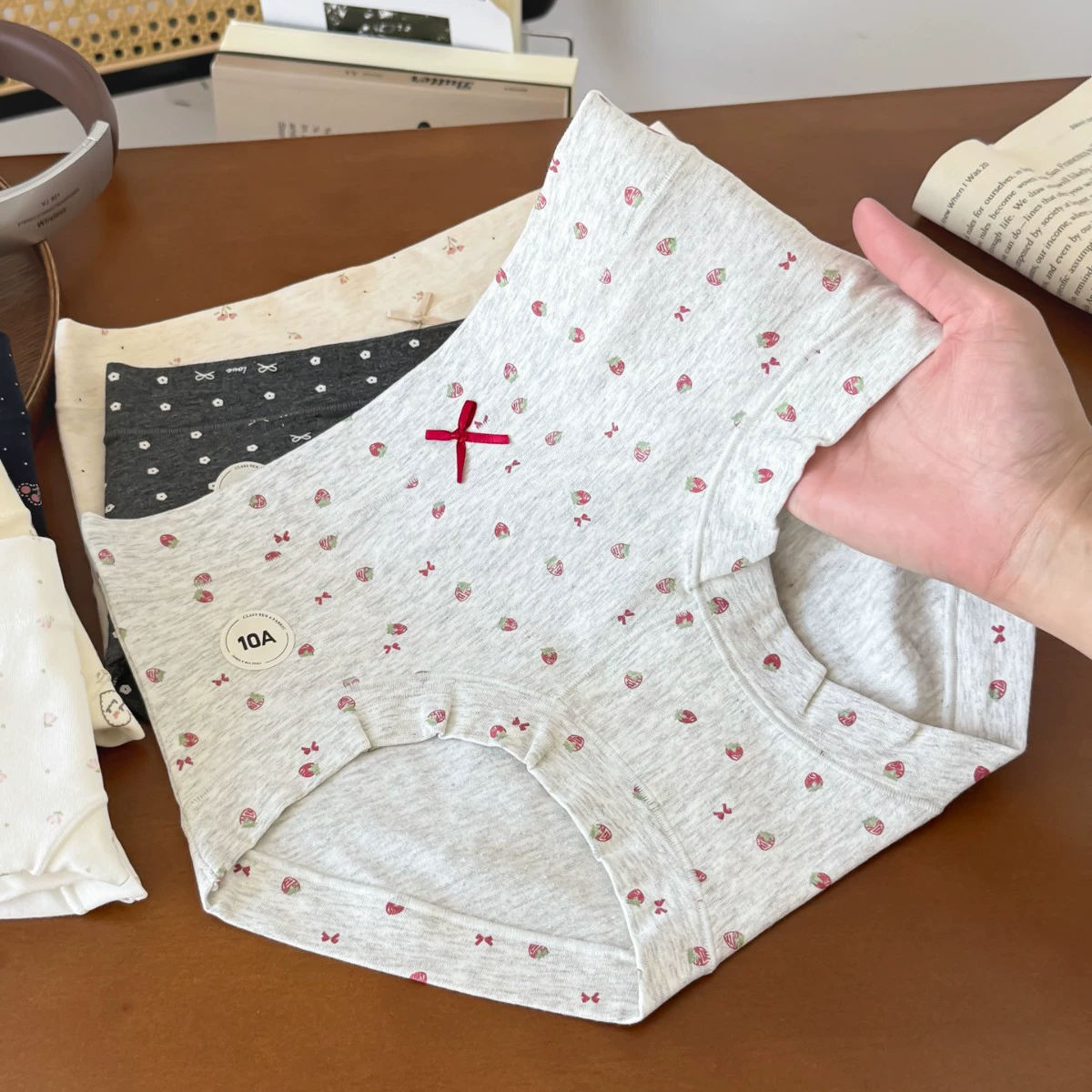 6186好穿！韩系少女碎花BM女内裤包臀舒适A类棉纯棉加长裆10A抑菌