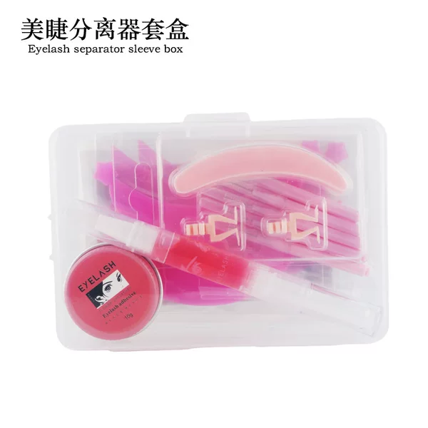 Cross-border Hot Sale Eyelash Separator suit Frog Leg Silicone Gasket Eyelash Scalding Set Eyelash Grafting Auxiliary Tool