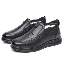 2025新款时尚百搭男棉鞋冬季头层牛皮羊毛棉皮鞋加绒加厚高帮鞋