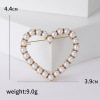 Metal brooch lapel pin, pin, cute universal accessory from pearl, Korean style