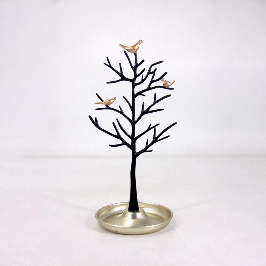 새로운 새 나무 모양 거울 쥬얼리 랙 다기능 디스플레이 소품 쥬얼리 목걸이 보관 장식품 도매