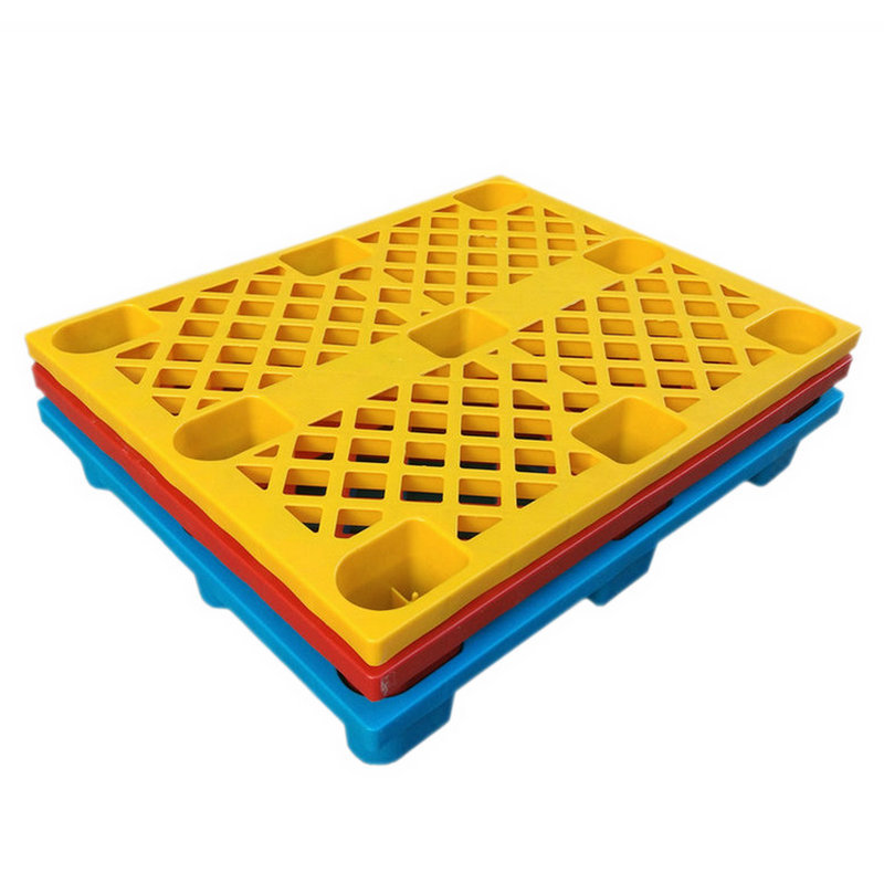 单面九脚网格1211塑料栈板 货柜塑胶托盘 车间周转卡板地台板生产
