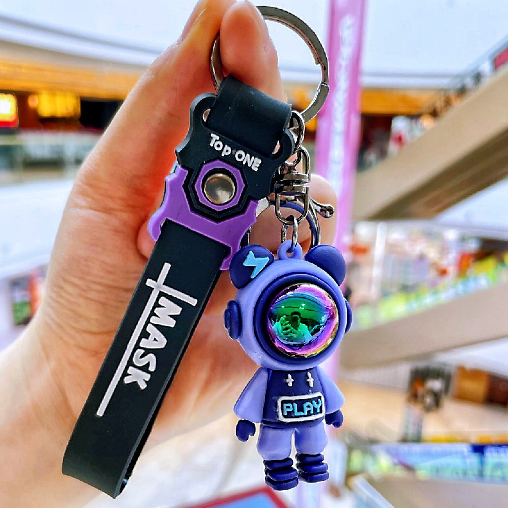 Lightning Bear bolsas de llaves de silicona para automóviles muñecas Lightning conejo adornos adornos