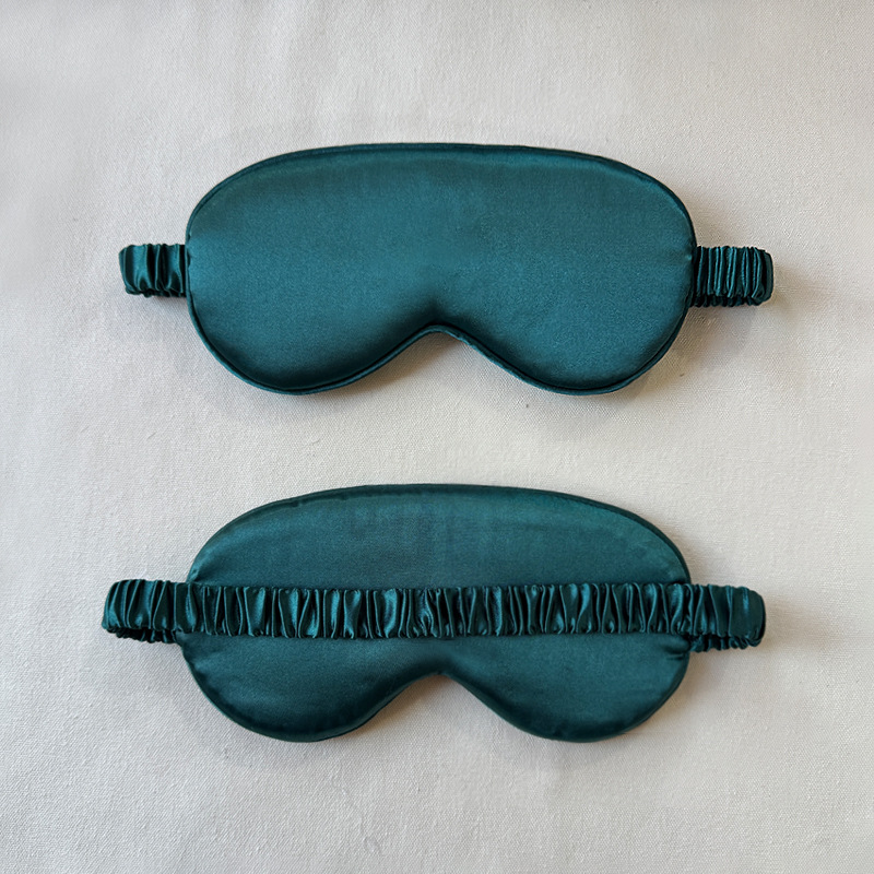 En stock al por mayor máscara de ojo satinado sueño sombreado estudiante transpirable intestino grueso elástico aire viaje máscara de ojo