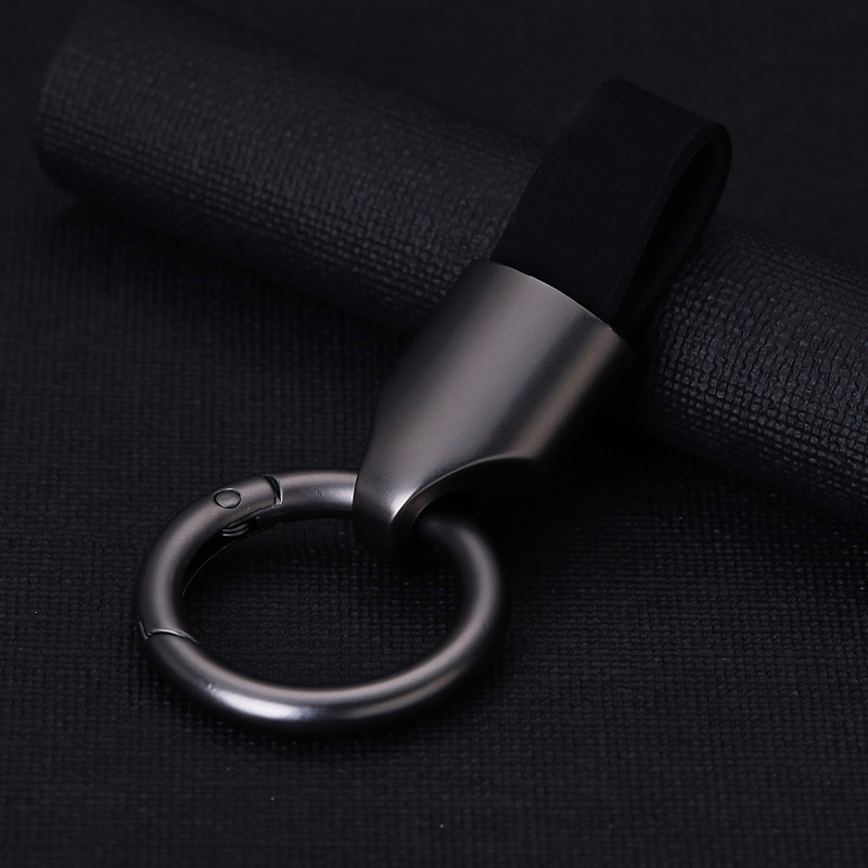Colgante de llavero de coche de gamuza colgante de anillo de llavero de coche de alta gama creativo personalizado para hombres y mujeres