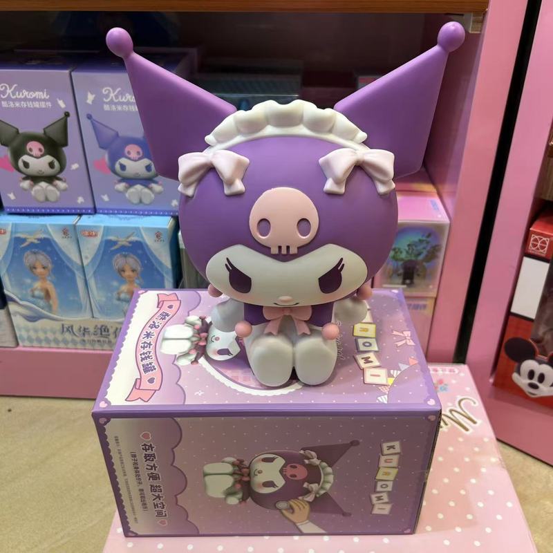 本物のサンリオクロメ貯金箱クリエイティブ漫画ビニールメロディー人形装飾品コイン貯金箱|undefined