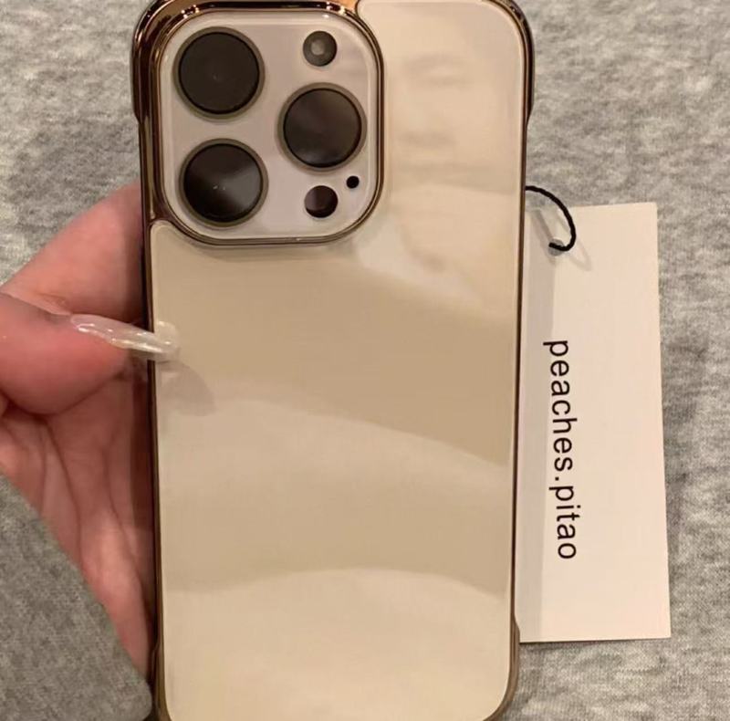 简约ins纯色玻璃无边框镜头膜适用iPhone16promax苹果15手机壳14|undefined