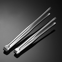 New Japanese-style thick stainless steel barbecue tongs Korean barbecue food tongs multifunction steak tongs barbecue tongs