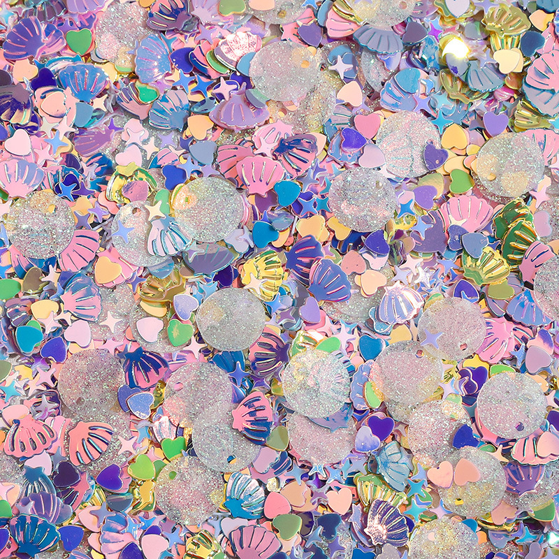 Color plateado lentejuelas nido pieza flash DIY material decorativo ropa Ropa Accesorios hecho en casa pendientes materiales accesorios image 86
