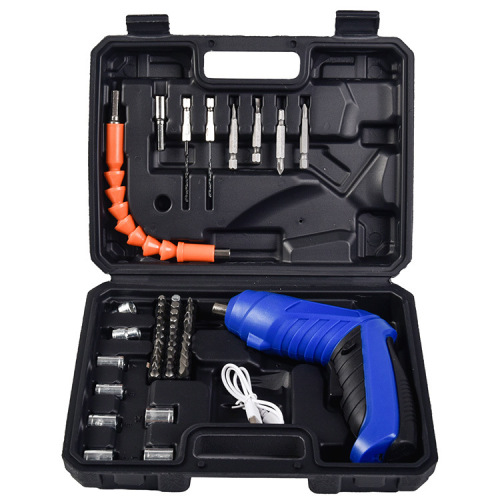 Cross-border 4.2V Electric Screwdriver Set Power Driver Electric Screwdriver Mini Folding USB Lithium Battery Charger Screw Machine