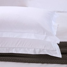 宾馆床上用品四件套三件套五星级酒店 民宿 纯白贡缎床单枕套