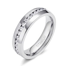 V 52949 Rhinestone titanium steel ladies' rings �����Ѹ�Ůʿ