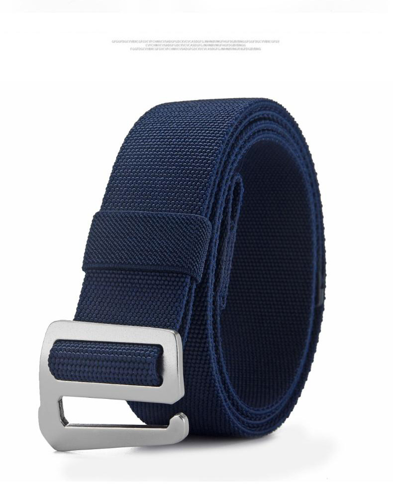 Cinto de nylon entrançado ajustável com fivela de alumínio_voghion.com