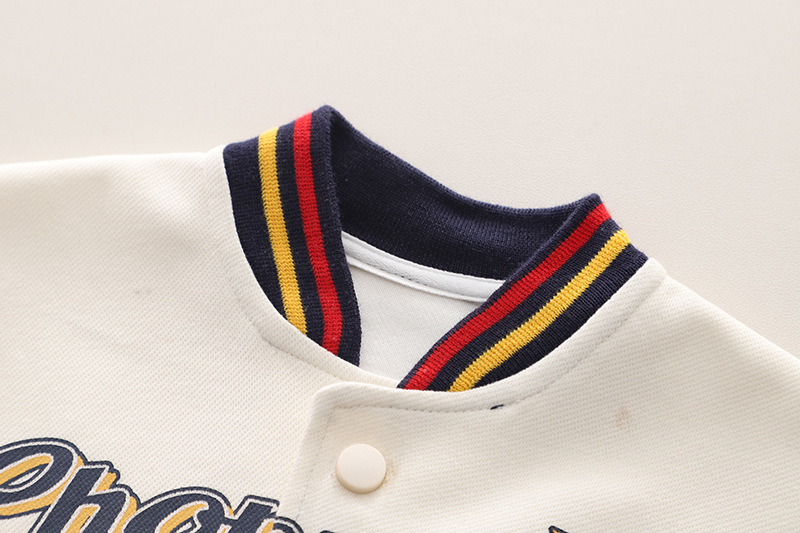 Boys Baseball Jacket Three-piece Set For Infant And Children_voghion.com