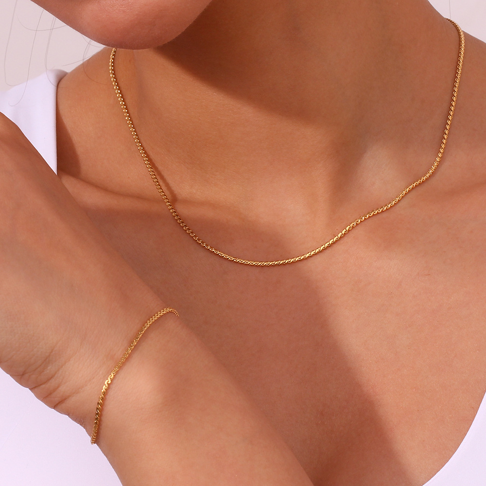 7g Weight Jewelry Set Classification 1 Piece Quantity Holiday, Daily Occasion 316L Stainless Steel Material Geometric Pattern Women's Gender Elegant, Simple Style, Streetwear Style Waterproof Non Tarnish, Surgical Steel, Plating Craft 316L Stainless Steel Geometric Waterproof Non Tarnish Surgical Steel Elegant Simple Style Streetwear Jewelry Set For Women's 10