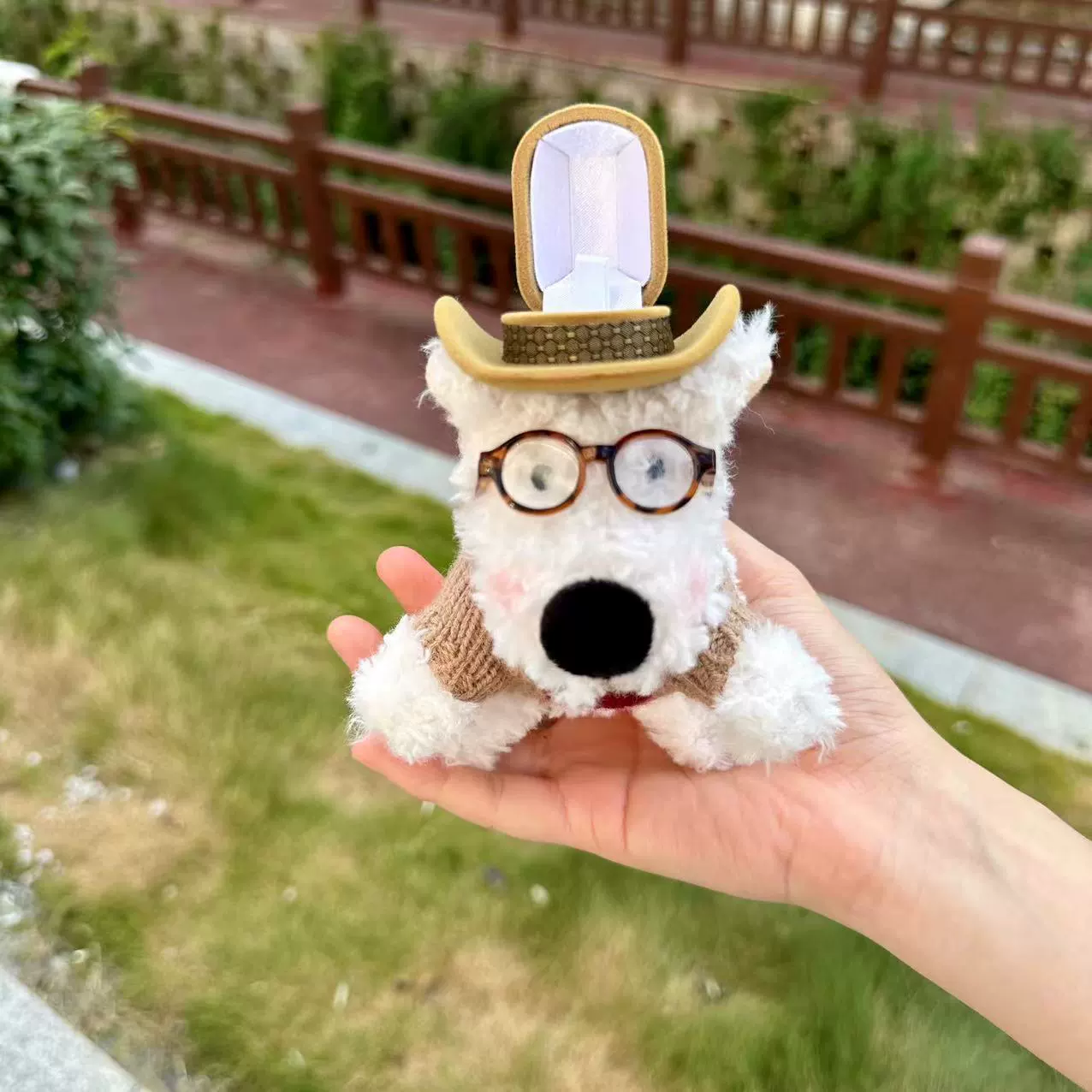 TikTok тот же китайский подарок на День святого Валентина очки кольцо коробка сюрприз West Highland каракули щенок украшения милые для девушки