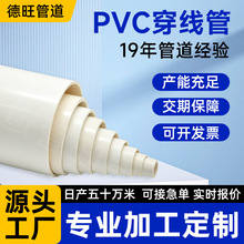 PVC穿線管20家裝電工電線套管白色阻燃絕緣硬質塑料生產廠家定制