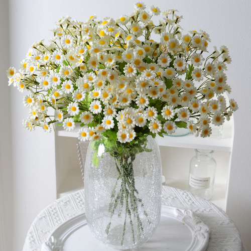 30 head daisy simulation flowers chamomile cosmos home photography decoration wild African daisy bunch wholesale