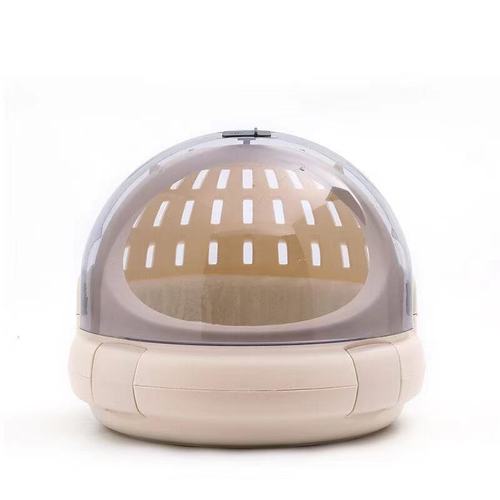 Pet celebrity transparent cat bag semi-circular space capsule cat nest portable portable travel cat house easy to clean cat cage