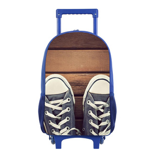 AliExpress to map printing cross-border small printing trolley travel bag load reduction practical large capacity portable pulley