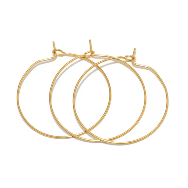 Stainless Steel Accessories 9-word Ear Ring Electroplated Gold European and American Ear Ring Ear Buckle Exaggerated Large Earrings Accessories Wholesale