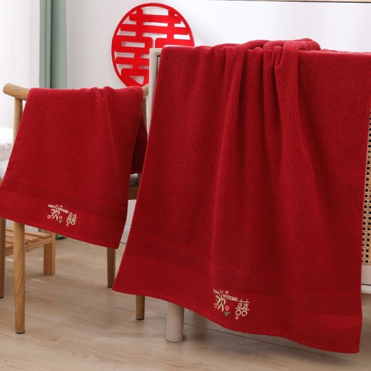 Красное вино полосатый счастливый банное полотенце