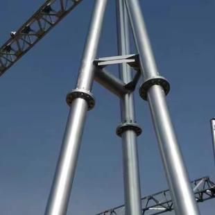 J8 Lightning Arrester Steel Tower Lightning Protection Steel Pipe Single Tube Three-Column Tower Wind Measurement Tower Lightning Rod Round Three G3