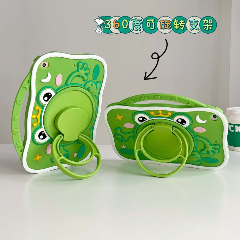 Cartoon frog bracket for iPad 10 generation silicone case iPad pro11 inch tablet computer protective case