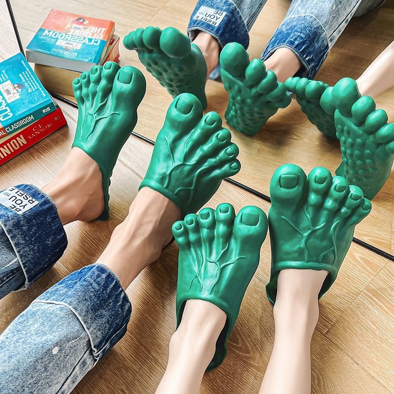 Barefoot Fairy Prank on Friends, Realistic Hulk Slippers, Big Foot Shoes, Tiktok Version, Toe-Teasing and Funny Pranks Barefoot Fairy Prank on Friends, Realistic Hulk Slippers, Big Foot Shoes, Tiktok Version, Toe-Teasing and Funny Pranks