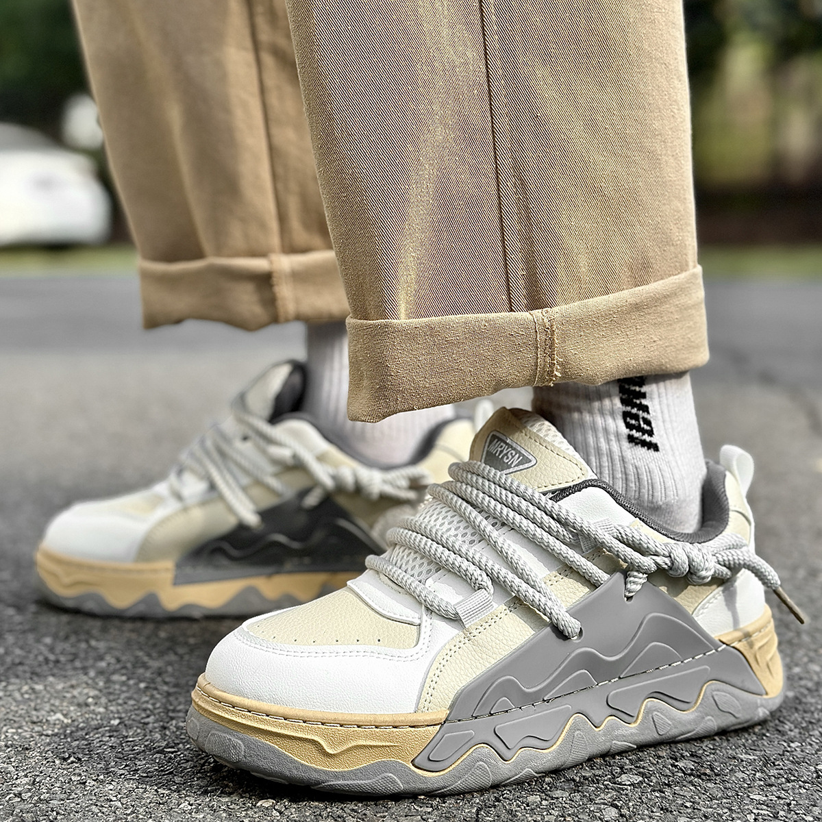 2023 new men's bread shoes niche Harajuku trendy sports shoes versatile casual sneakers student shoes BL11