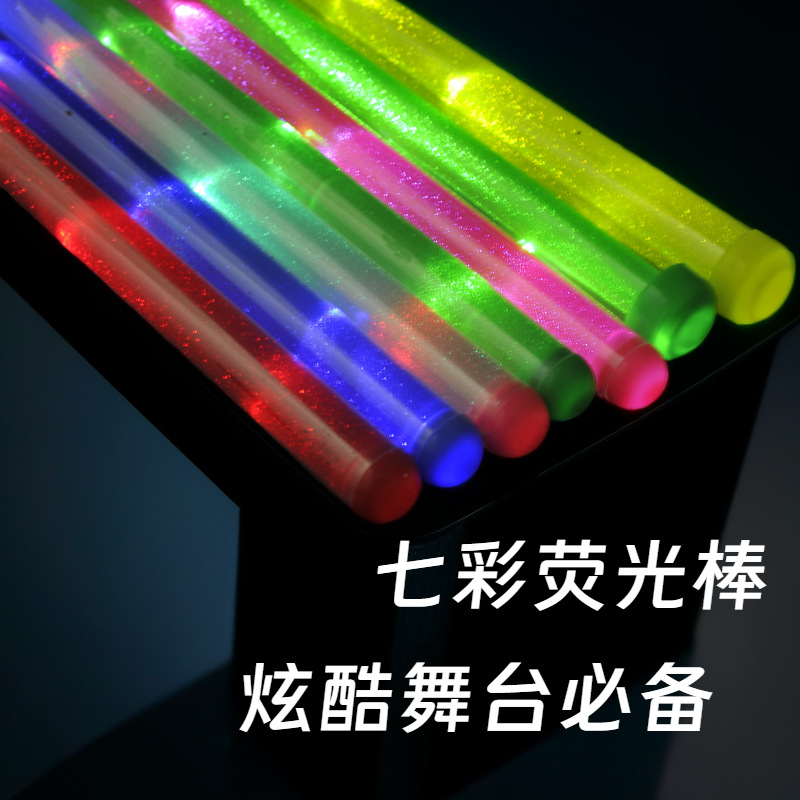Big colorful electronic rainbow flashing light stick