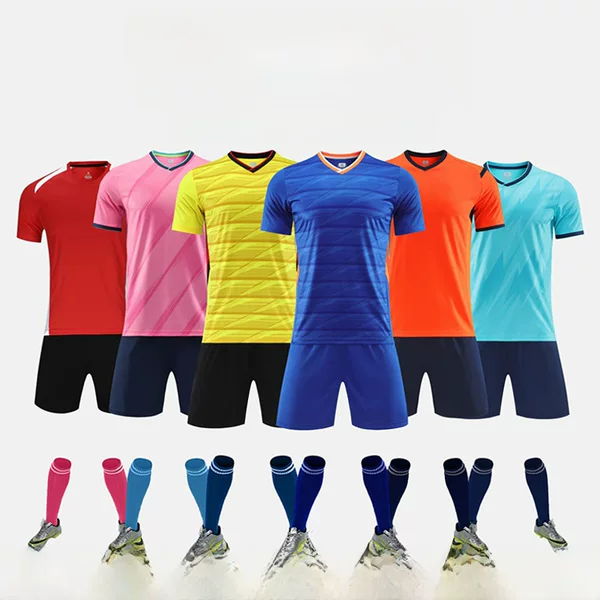 Football uniform set for boys and girls school games performance clothing training clothing Jersey wholesale cross-border exclusive
