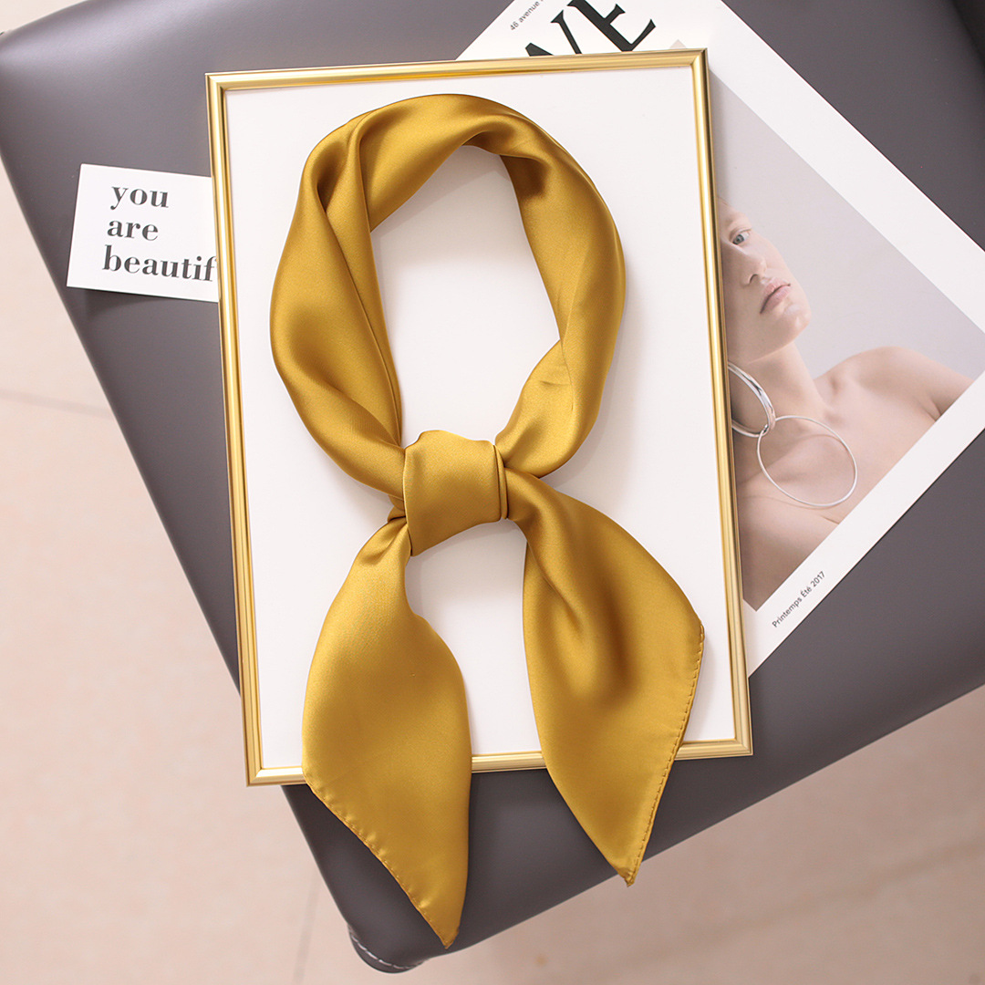 Small Square Scarf For Women, Versatile Professional Neck Wrap_voghion.com