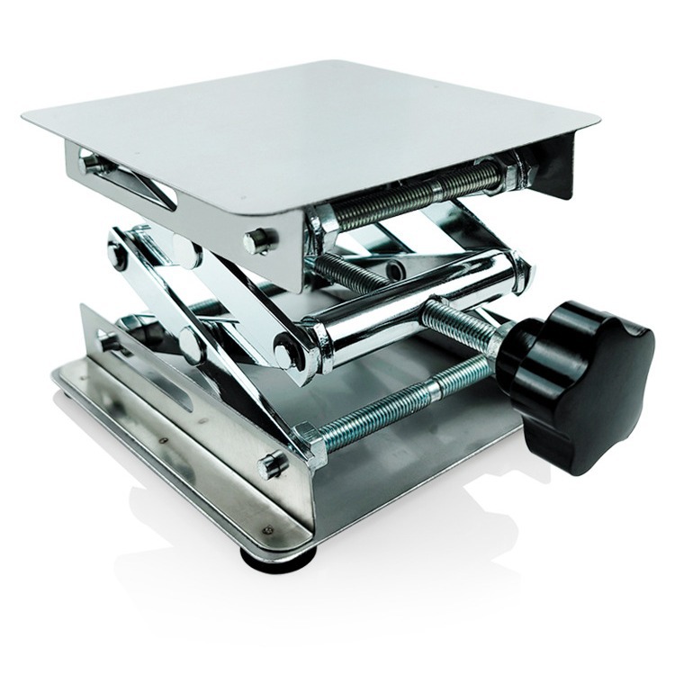 垃圾处理器支架实验室用手动桌面水平仪升降台小型升降平台不锈钢