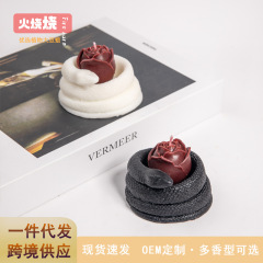 火焼盤蛇薔薇低温ろうそくの香薫がカップルの道具を飾って大豆ワックスを引き裂くことができる
