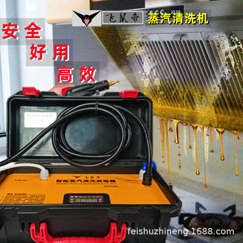 High Temperature and High Pressure Steam Cleaner Multifunctional Commercial Housekeeping Appliances Kitchen Range Hood Oil Stain Cleaning All-In-One Machine