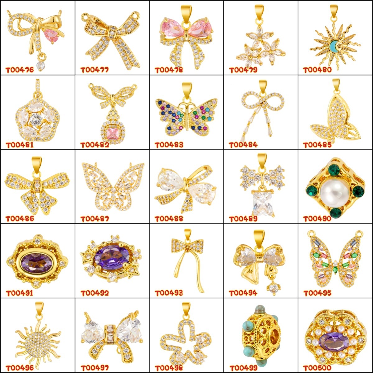 Colgante de cobre micro incrustado Gufasha oro goteo de aceite perlas de transferencia DiDi con perlas de acessorios de perlas huecas fábrica de perlas al por mayor