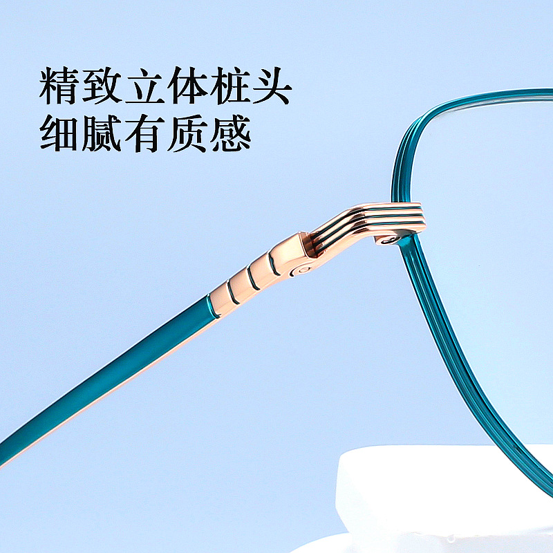 Ultralight titanium frame retro glasses frame can be configured with the number of business male polygon optical glasses frame network red Japanese Korean style