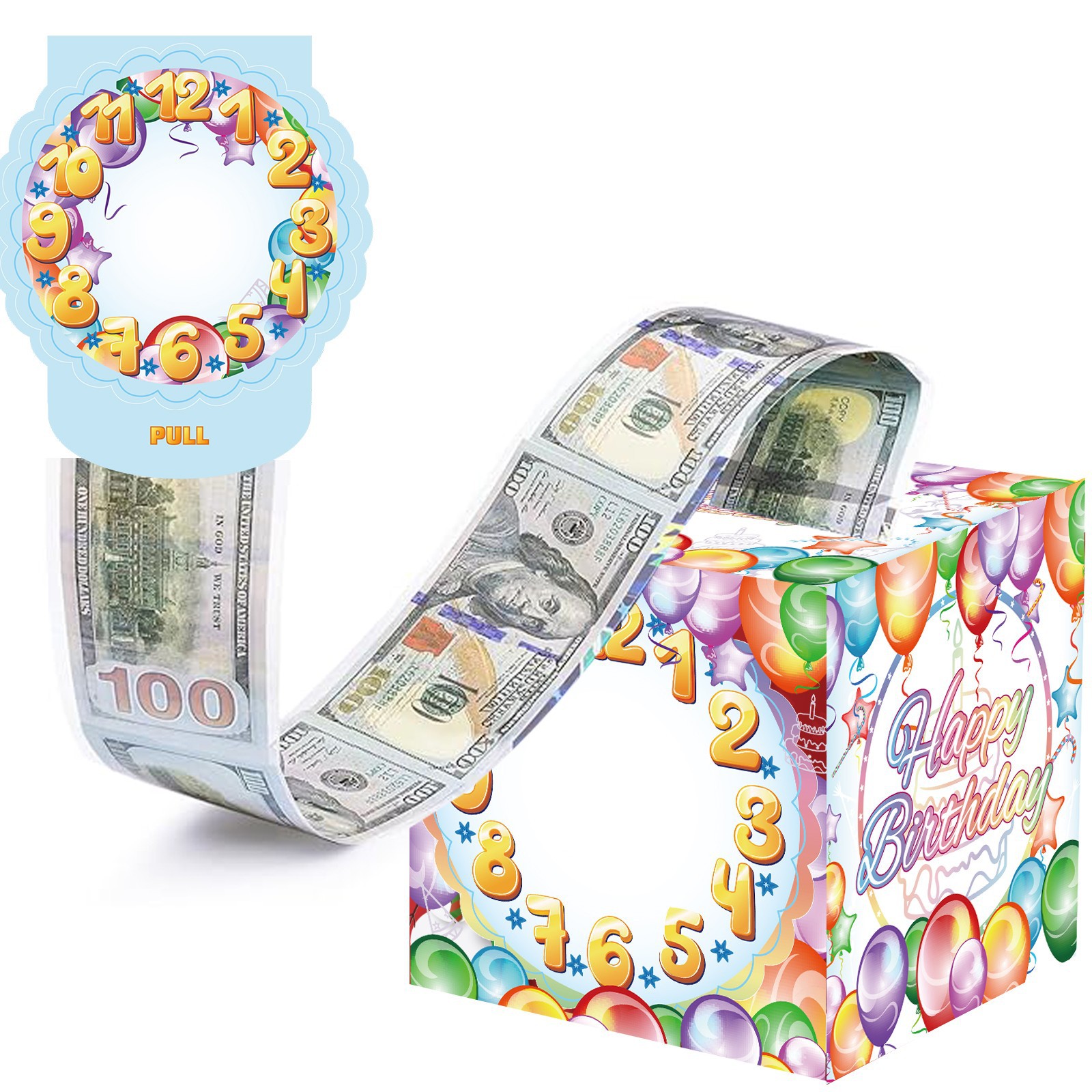 现货生日现金礼物抽钱盒惊喜抽出式现金礼物盒派对装饰布置