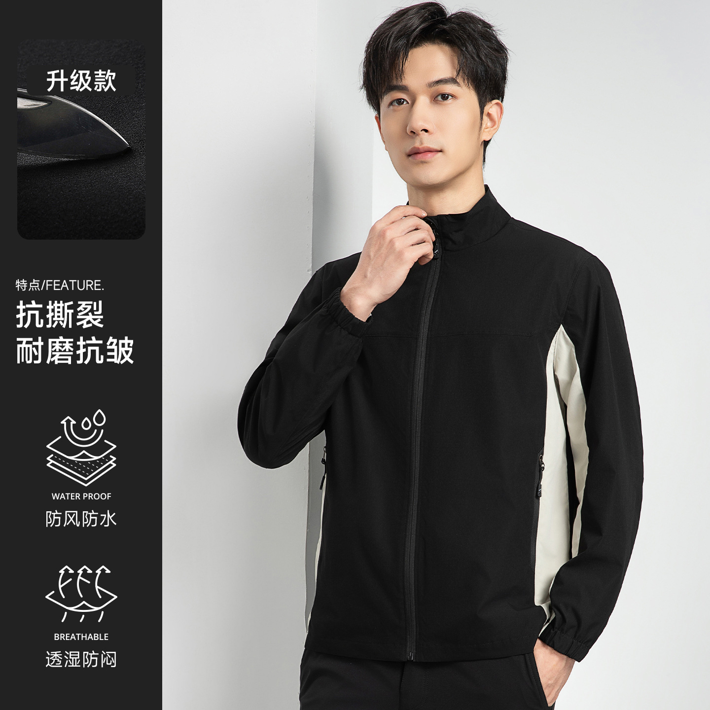 Ropa de trabajo de carga a prueba de viento, ropa de trabajo personalizada, logotipo de impresión, Oficina corporativa, ropa de trabajo del Grupo de empleados, chaqueta personalizada