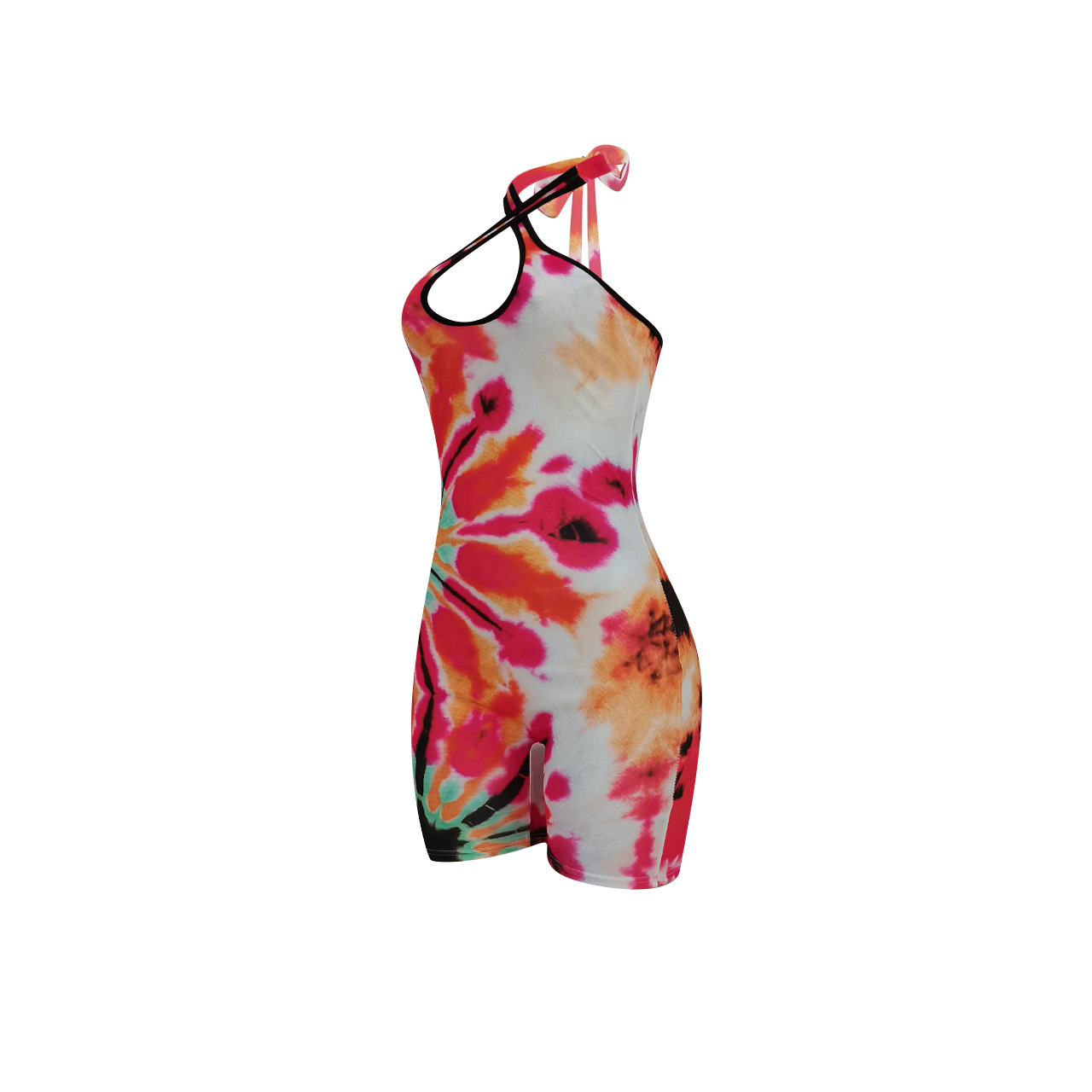 Women Clothing Printed Halter Romper Women Clothing