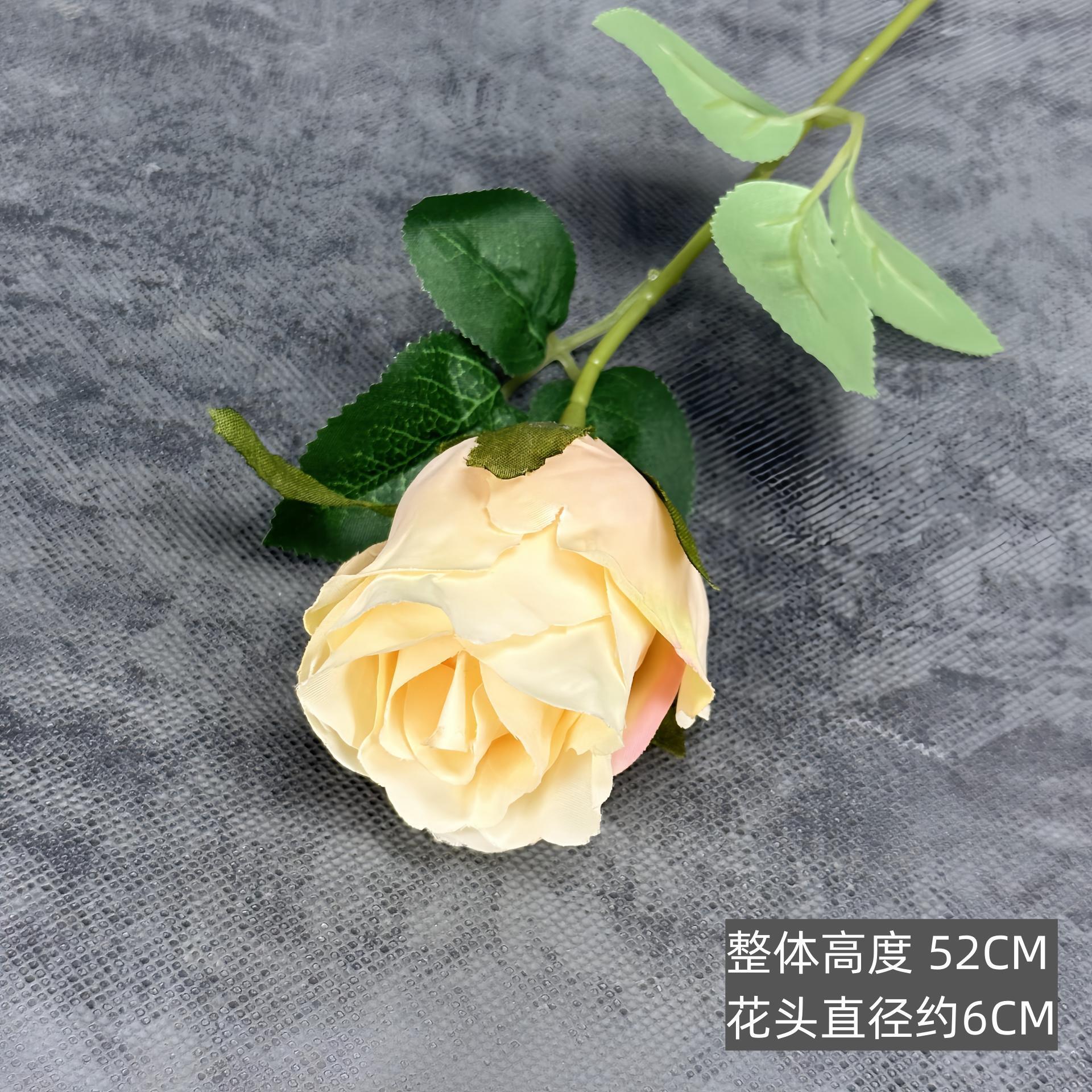 Flor de rosa simulada franela de una sola mano cascada de rosas flor simulada boda decoración del hogar decoración flor falsa al por mayor