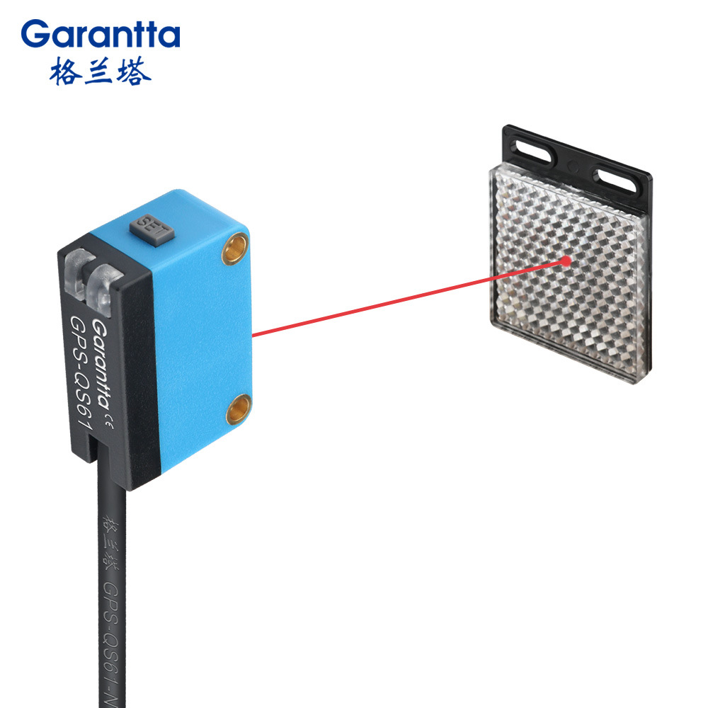 方型激光背景清除光电传感器试用多种应用与安装稳定检测带反光板