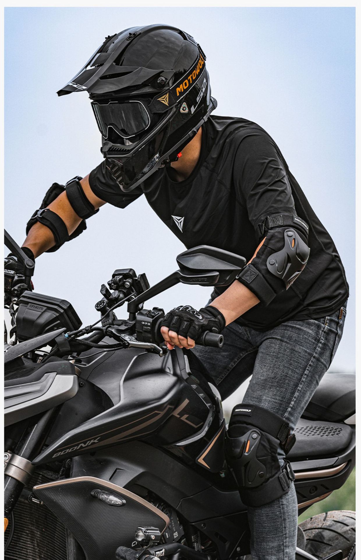 Suitable for Motorcycle Protective Gear, All-Season Motorcycle Riding, Anti-Fall Protection, Knee Protection, Elbow Protection, Rider Leg Protection, Electric Vehicle Riding Protection