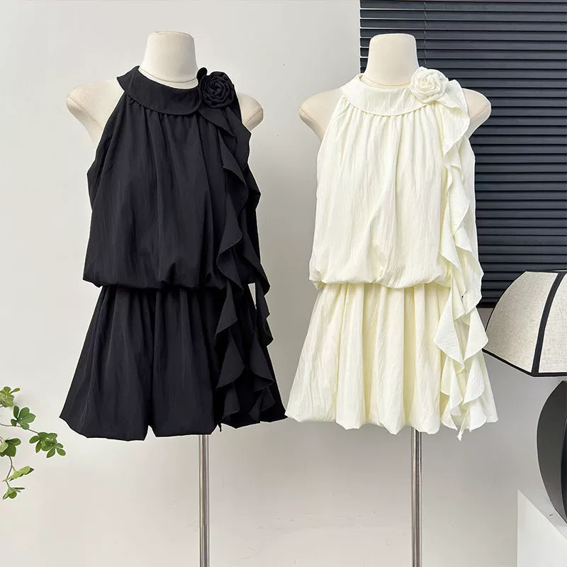 Леди темперамент сшить поддельные два платья с открытыми плечами